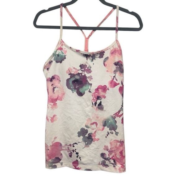 Lululemon floral Racerback tank size 8 - Picture 1 of 4